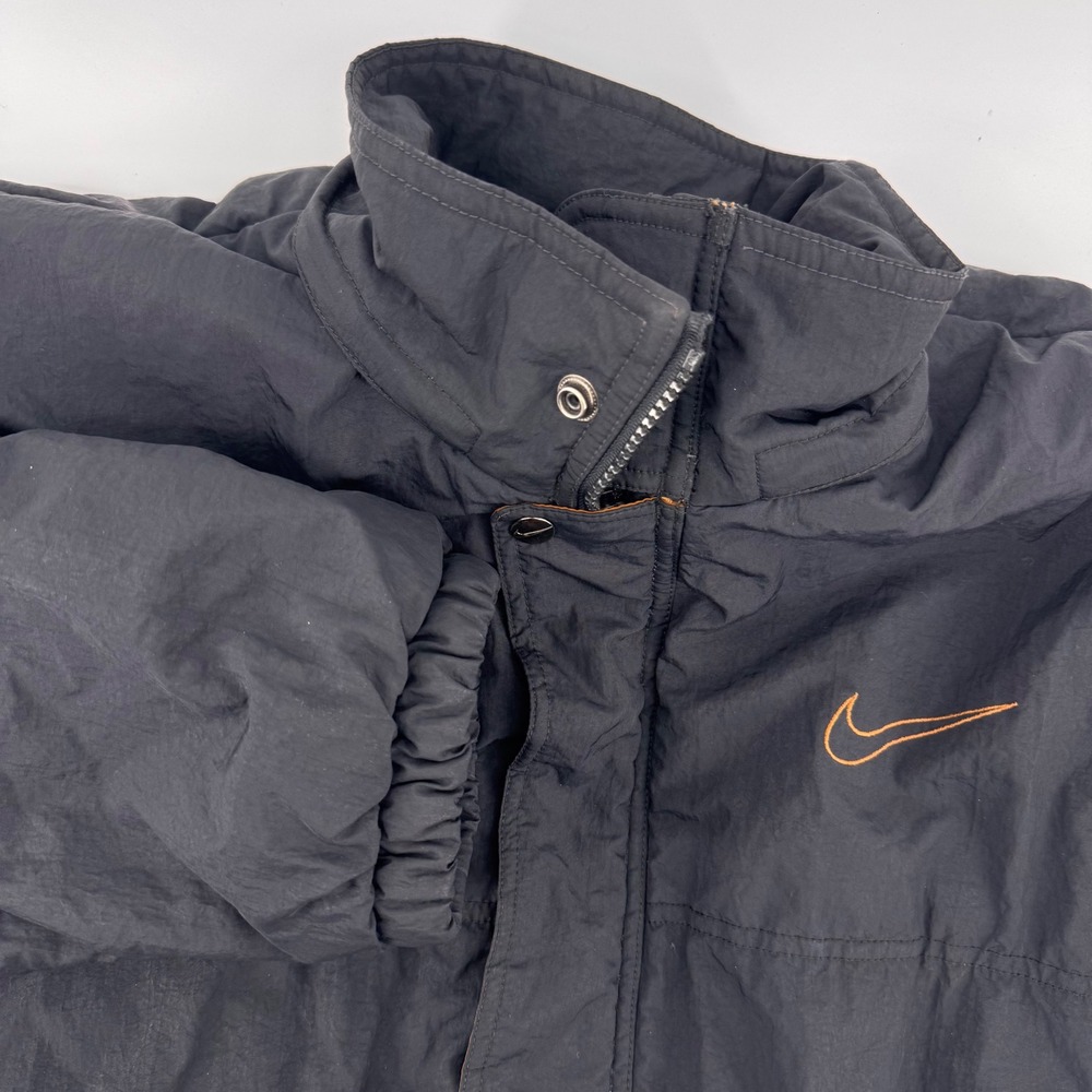 Nike Air Insulated Parka Jacket Mens Large Black Vintage Embroidered H50408 TMS